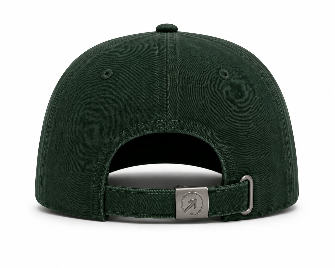 OneFaze St. Patrick Edition Emerald cap — back, metal arrow buckle