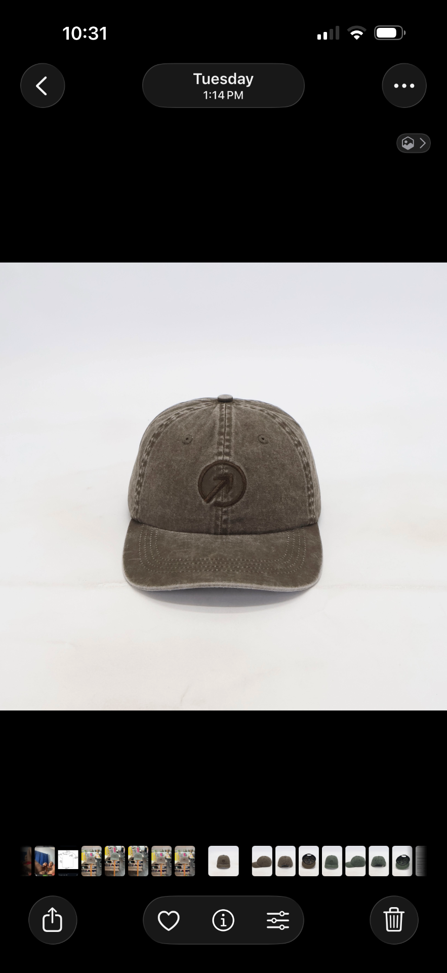 OneFaze Heritage Washed Cap Brown – front