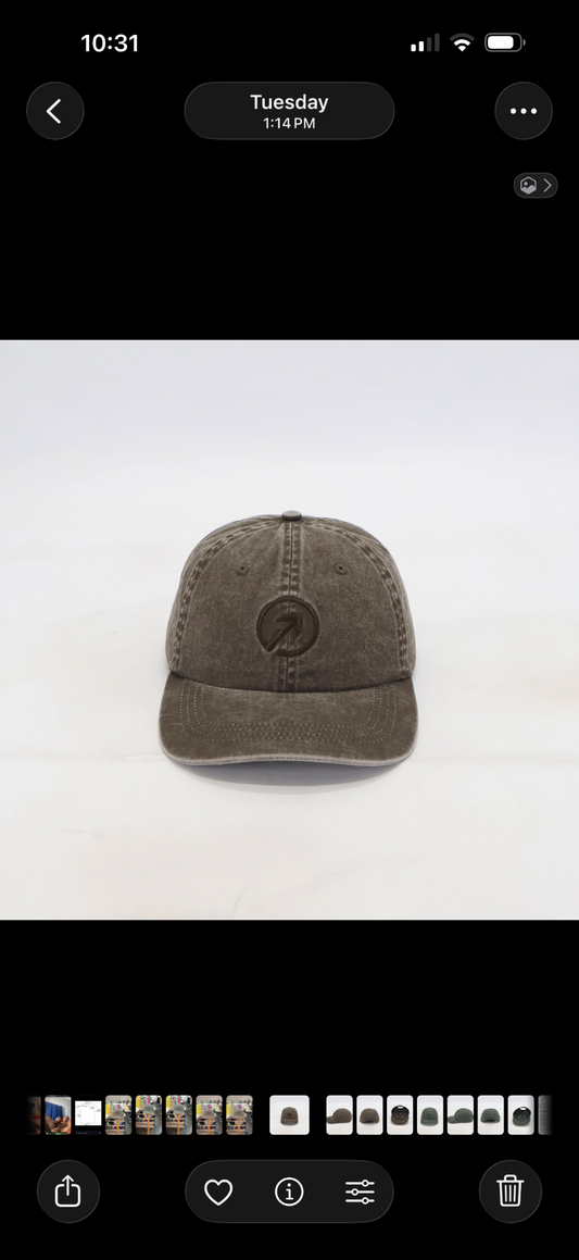 OneFaze Heritage Washed Cap Brown – front