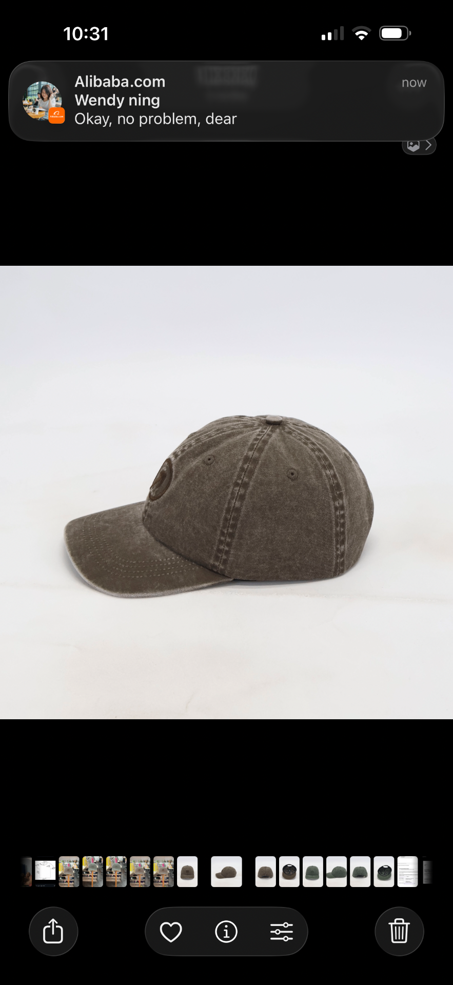 OneFaze Heritage Washed Cap Brown – side