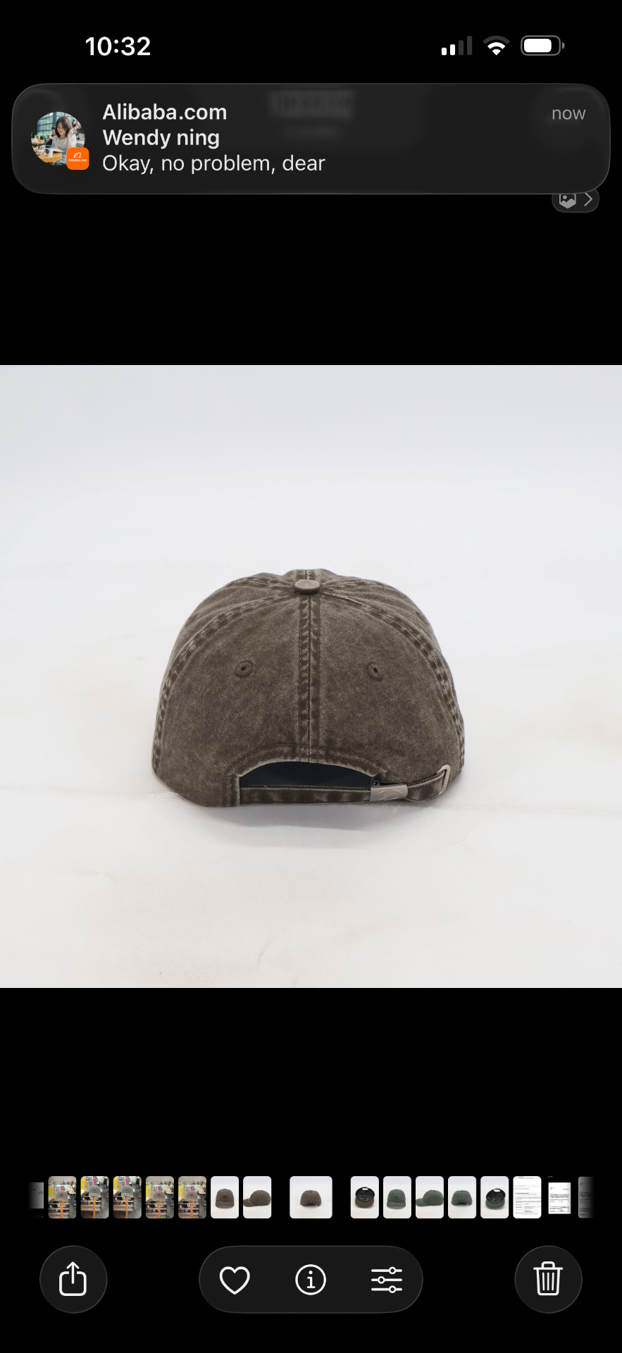OneFaze Heritage Washed Cap Brown – back