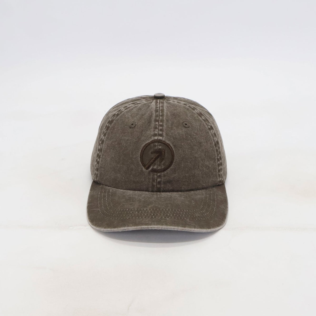 OneFaze Heritage Washed Cap Brown — front view
