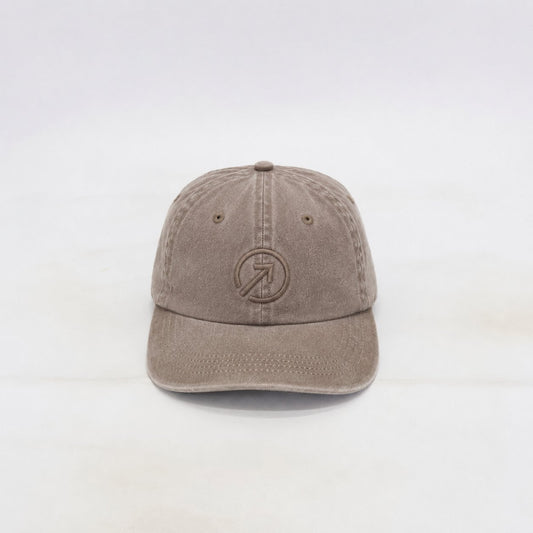 OneFaze Heritage Washed Cap Taupe — front view